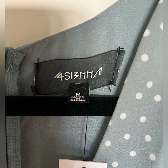 NWT 4Sienna Nola Polka Dot Midi Dress SZ M - Picture 2 of 6